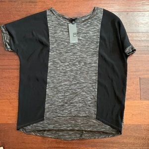 Short sleeve high low business casual L